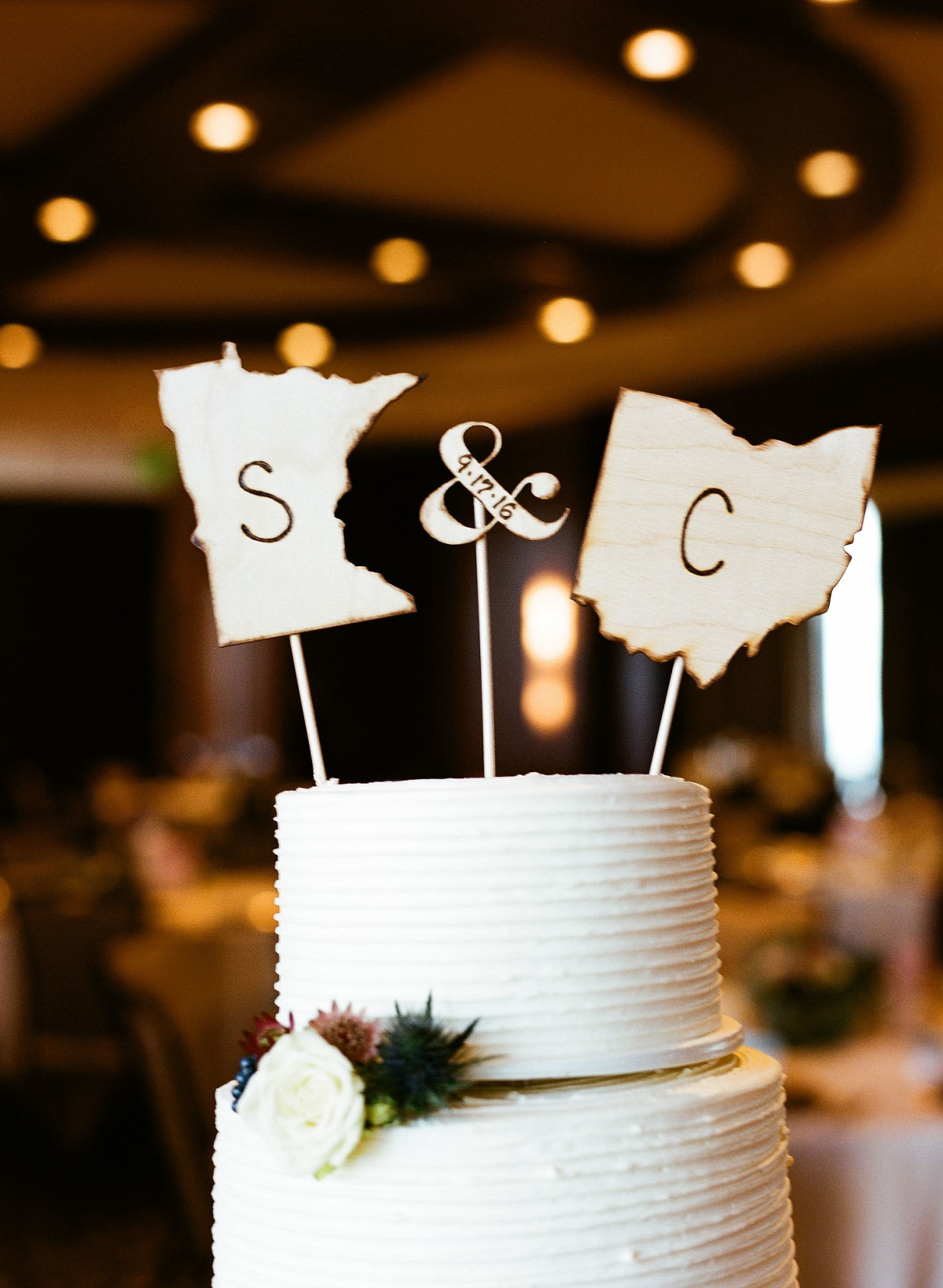 Unique wedding cake topper